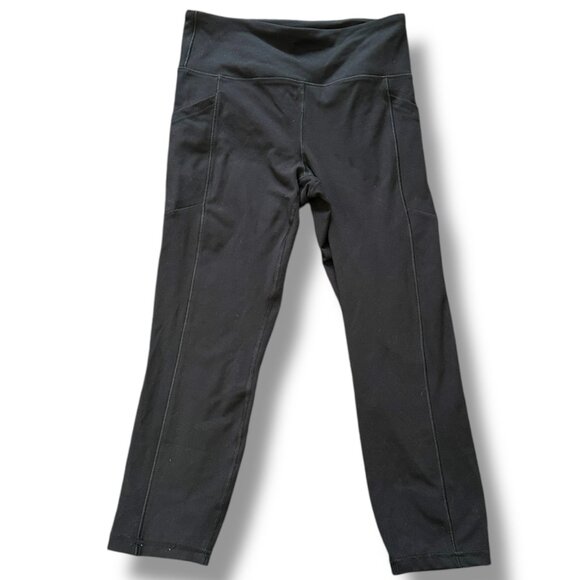 Marika Black Cropped Capri Leggings Women's Size Medium Athletic Workout Gym - Picture 1 of 9